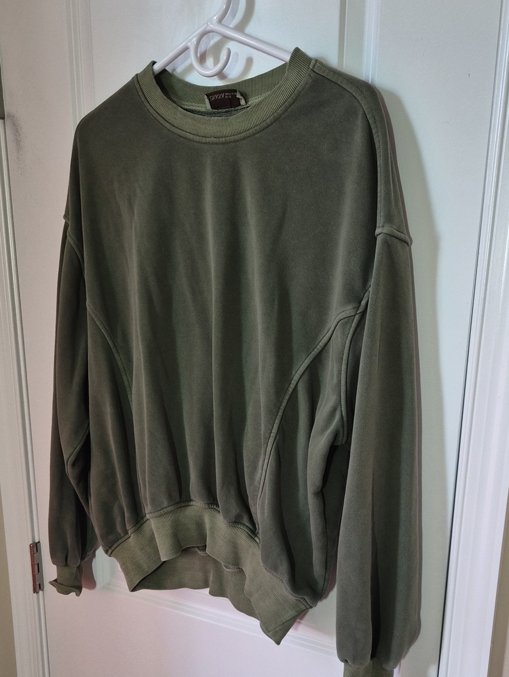 Zenana Outfitters Olive Green Crewneck Sweater